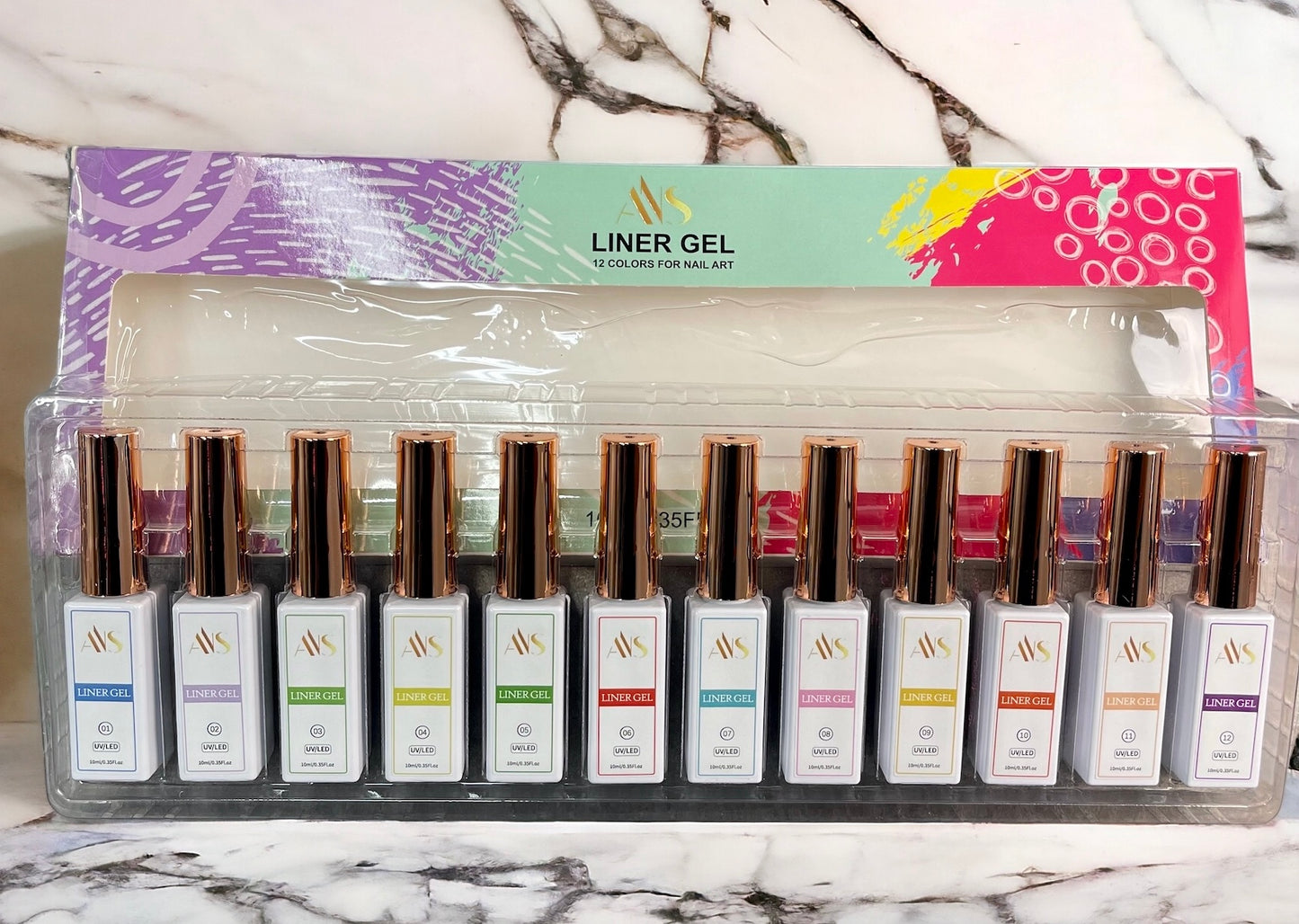 Liner Gel: Assorted (Set of 12 bottles)