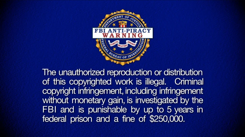 Anti Piracy Warning